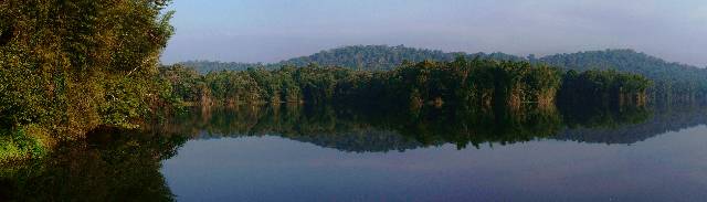 View of Parambikulam Reservoir 