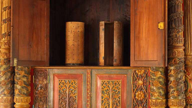 Interior of Chennamangalam Synagogue