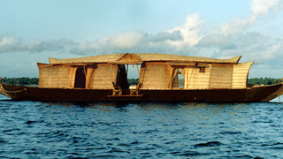 Houseboat in the backwaters of Kerala