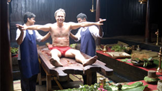 Massaging in Ayurveda
