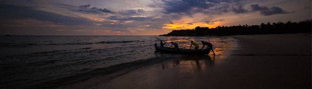 Scenic seaside of Pallikere Beach, Bekal 