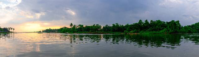 Serene backwater stretch of Akkulam 