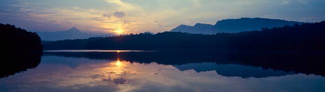 Spectacular view of Parambikulam reservoir